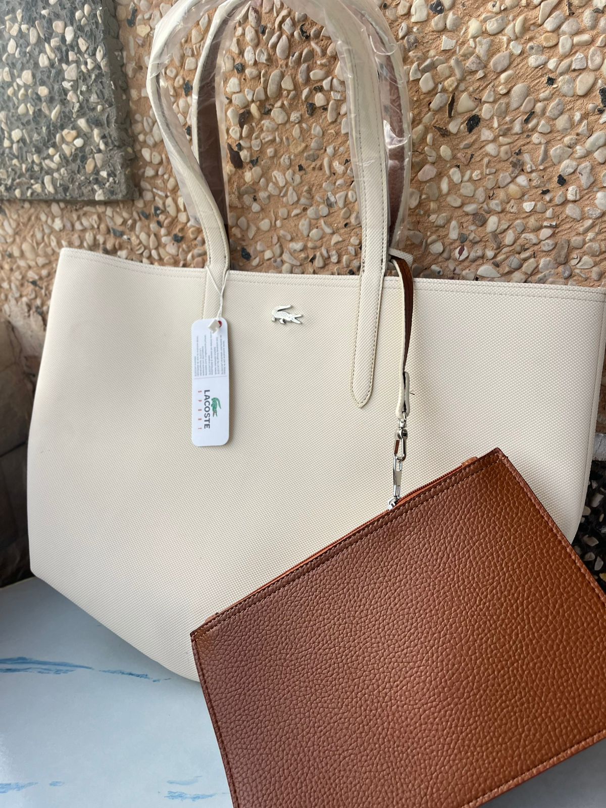حقيبة Anna Reversible Tote من لاكوست